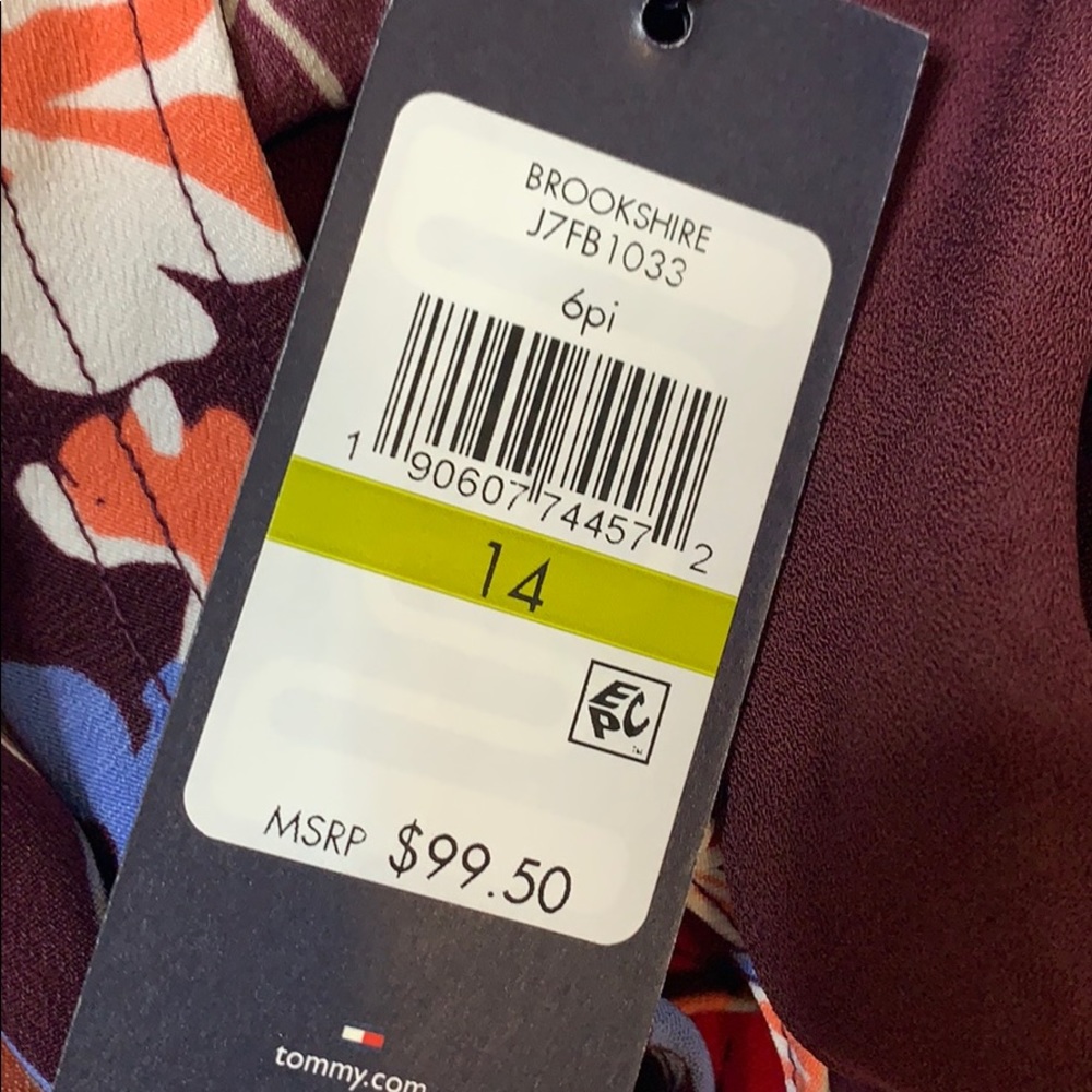 Tommy Hilfiger Floral Print Dress NWT - Picture 6 of 6
